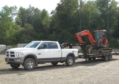 Service Truck & Mini Excavator